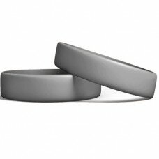 Silicone Wristband Manufacturer: Steel Grey color